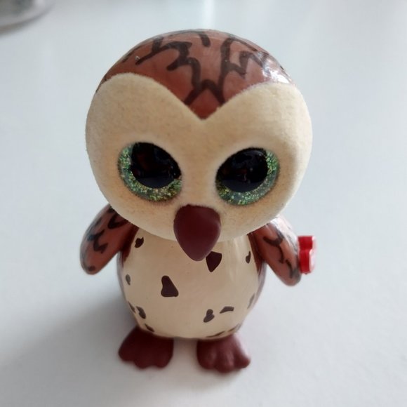 🦉 Ty Beanie Boos Mini Boos Collectible Sammy the Brown Owl Figure - Picture 11 of 11